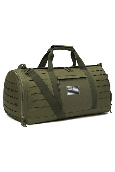 Choice حقيبة رياضية خضراء 40 لتر حقيبة سفر تكتيكية للرجال حقيبة دافل للياقة ا...