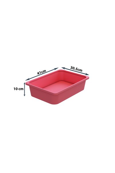 Moniev Kids Montessori Oyuncak Dolabı Kutusu Saklama Kutusu 41X30.5X10 Çocuklar İçin Aktivite Kutusu 4 Adet