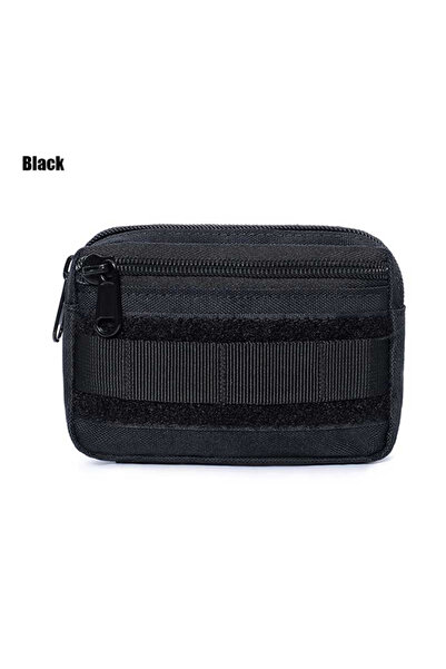 Choice black Double Layer Military EDC Pack Men Tactical Molle Waist Belt Oxford Hip Pouch Fanny Pack Campi