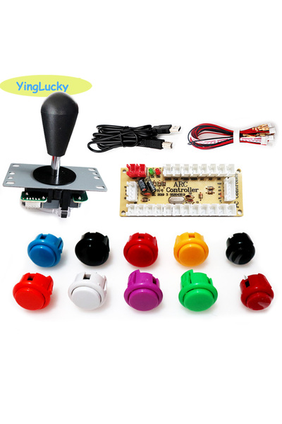 Choice 1 player--DIY mix 2 Player Arcade Zero Delay Kit USB Encoder for PC Raspberry Pi SANWA Push Button J