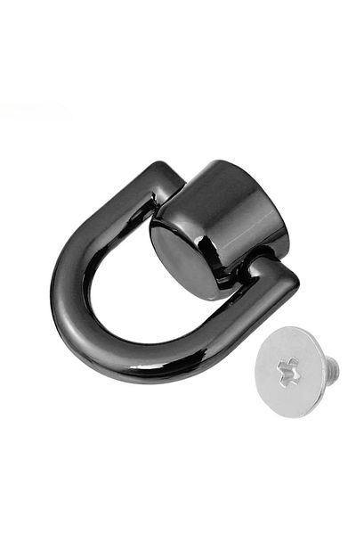 Choice black 4PCS Metal Bag Rivet Buckle Snap Studs Handbag Belt Hanger for Leather Craft DIY Handbag Lugga