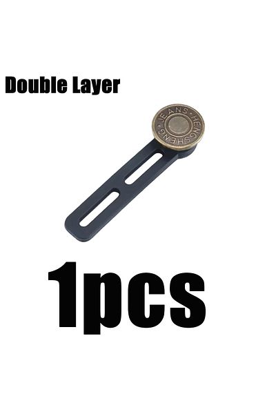 Choice 1pcs Double Layer 1-10pcs Alloy Button Extender Repeatedly Perfect Retractable Any Pants Sewing Wais