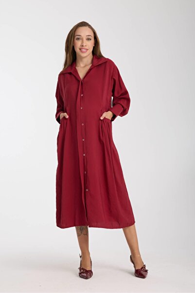 LİYACA Oversize Tunic with Front Buttons