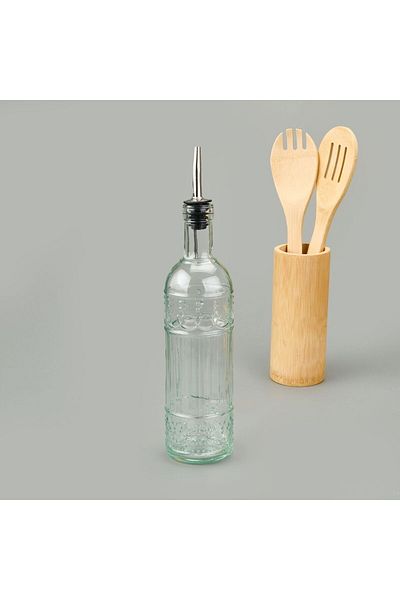 MATMEL Thn76814 Glass Oil Bottle - Transparent - 500 ml