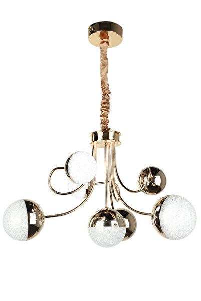 Begüsa Larin Ledli 7 .Li Avize Gold Kaplama