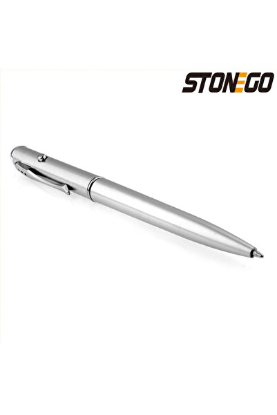 Choice قلم حبر جاف فضي STONEGO غير مرئي مصنوع من مادة بلاستيكية جديدة مع ضوء الأشعة فوق البنفسجية وسر سحري
