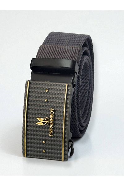 Gesa Men's Non-Perforated Automatic Buckle Adjustable Imported Belt