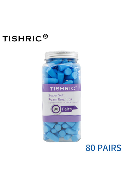 Choice 160 قطعة من سدادات الأذن TISHRIC سدادات أذن إسفنجية ناعمة لتقليل الضوض...