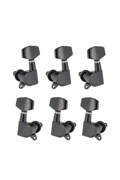 choice2 Black 6pcs Sealed Guitar String Pegs Locking Tuners 3L3R Tuning Pegs ...