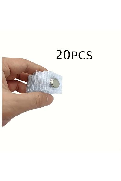 Choice 20PCS 20pcs magnetic fasteners for sewing - invisible metal fasteners for clothing and bags, easy-to