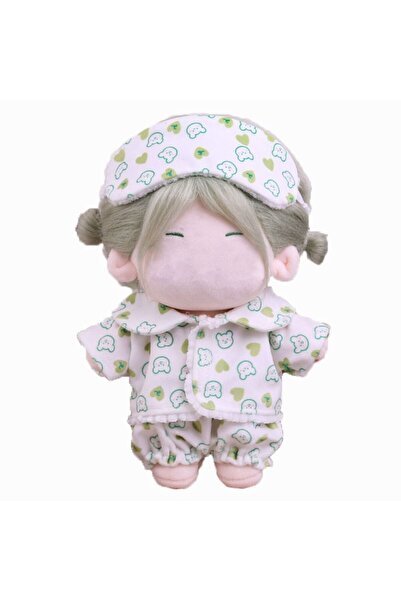 Choice بيجامة دمية خضراء مقاس 20 سم، بدلة تصوير، قميص، شورت، رقعة، ملابس دمية...