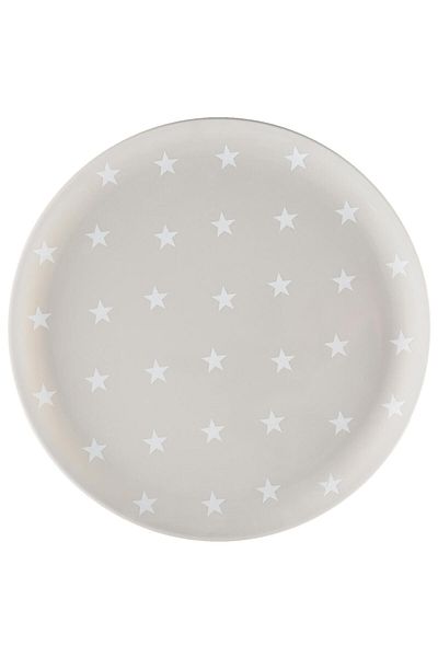 OEM Farfurie cu stelute pe fond bej, 23 cm