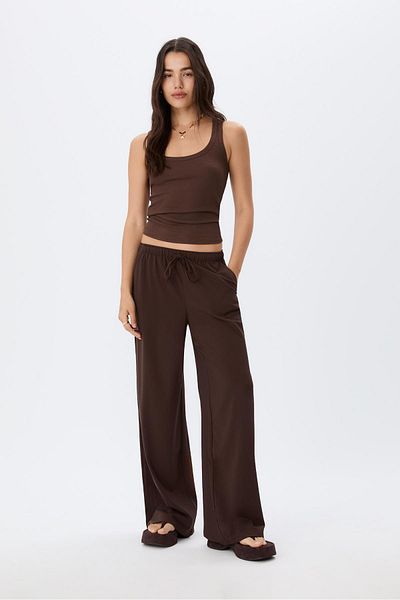 Stradivarius Long flowing smart trousers