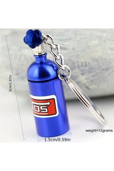 Choice Blue 1/10 Simulation Climbing Car Universal Decorative Parts Nos Metal Simulation Nitrogen Bottle Wi