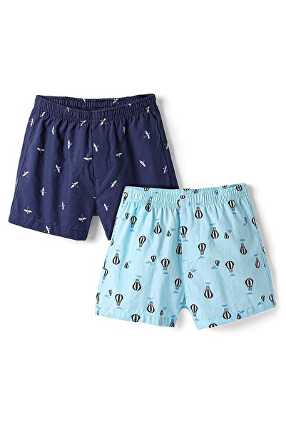 Pine kids Pine Kids Cotton Knit Boxers with Hot Air Balloon & Bird Print Pack...
