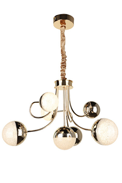 Begüsa Larin Ledli 7 .Li Avize Gold Kaplama