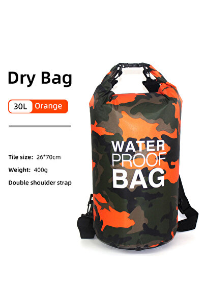 Choice 30L Orange 30L 15L Waterproof Dry Bags With Wet Separation Pocket Back...