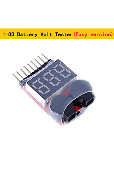 Choice 1-8S BB 1-8S Lipo Battery Voltage Tester Low Voltage Buzzer Alarm Battery Voltage Checker Dual Speak