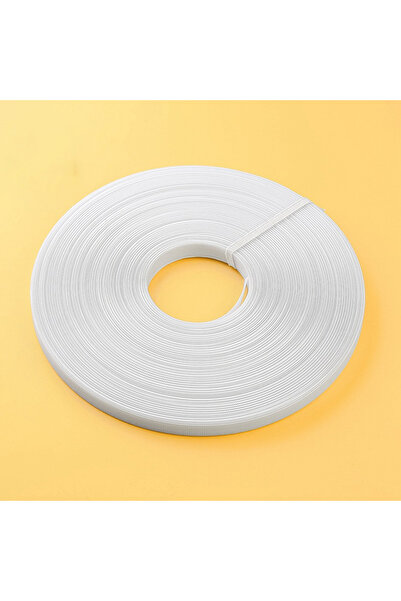 Choice1 دعامات بوليستر بيضاء 8 مم بطول 50 ياردة للخياطة، دعامات بلاستيكية لخي...