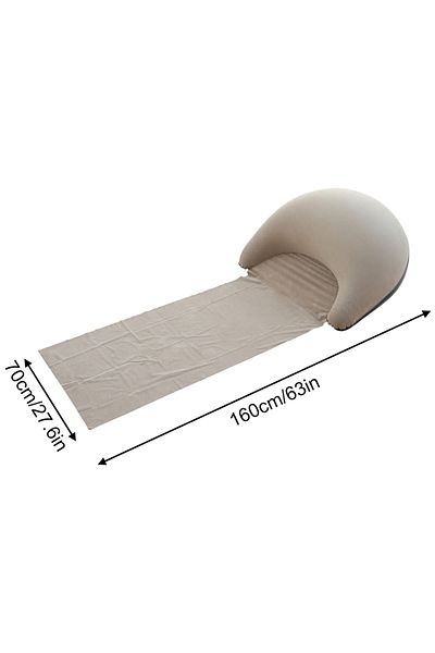 Choice Grey 1PCOutdoor Camping Foldable Inflatable Beach Mat, Compact, Convenient and Simple Camping Outdoo