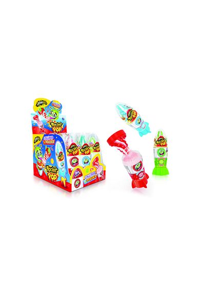Johny Bee Rocket Pop - Lollipop with Powder and Rocket Toy, 12 pieces x 50 gr