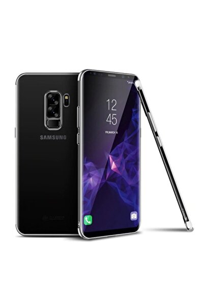 Flippy Samsung Galaxy S9 Transparent Case with Silver Edges