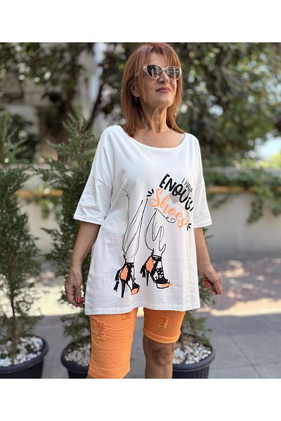 DenizEge World Mark Blouse Orange