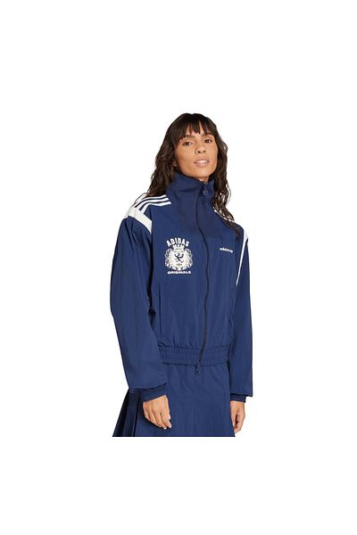 adidas Jy2809-K Mascotte Wvn Tt Women's Jacket Navy Blue