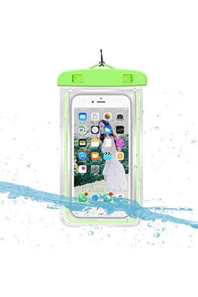 Choice جراب هاتف أخضر مقاوم للماء وحقيبة غوص وحقيبة سباحة وحقيبة جافة تحت الم...