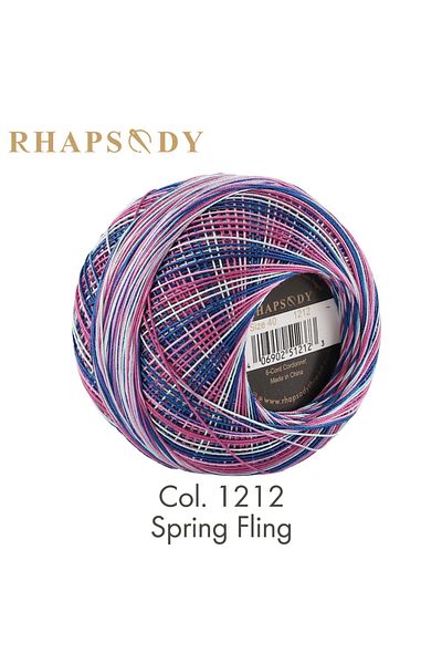 Choice Col 1212 Rhapsody Premium Cotton Crochet Thread Size 40 for Tatting Needlepoint Knitting Bobbin Lac