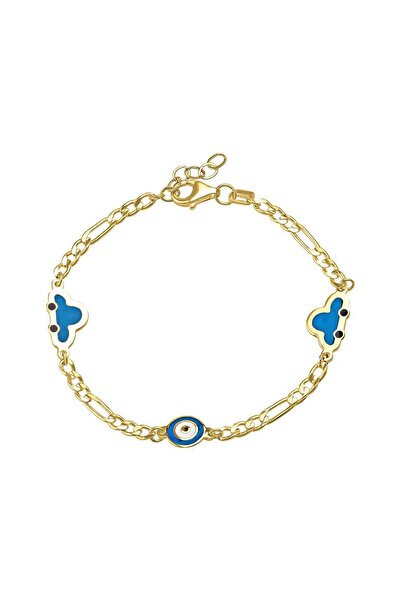 Cherry by Özkonak Mavi Arabalı Çocuk Bilekliği