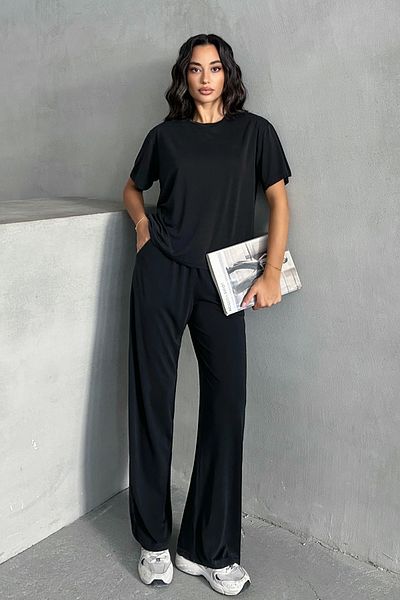 MD trend Γυναικείο Modal T-shirt - Παντελόνι Σετ 2 τεμαχίων