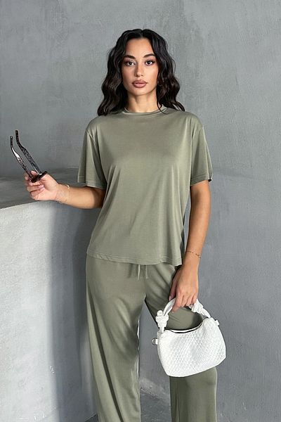 MD trend Γυναικείο Modal T-shirt - Παντελόνι Σετ 2 τεμαχίων