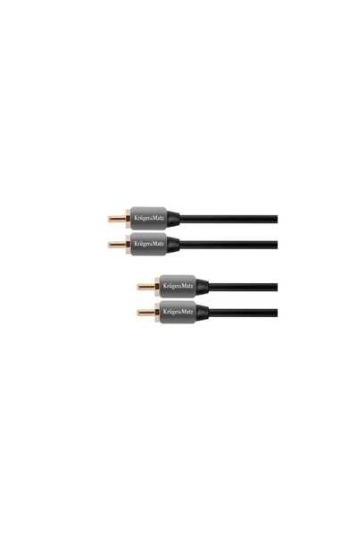 Kruger&Matz Кабел 2x RCA - 2x RCA 1.8 м Audio Professional