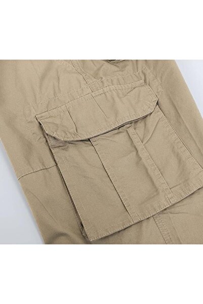 OEM Shorts Men's Summer Shorts Twill Multi-Pocket Relaxed Casual Khaki 34