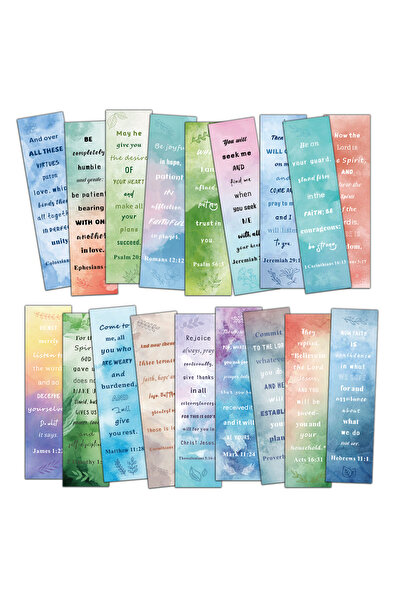 Choice 30PCS 30/60PCS Bible Scripture Bookmark Nostalgia Room Card For Graffi...