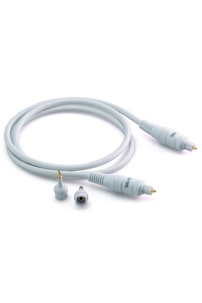 GBL كابل بصري G&B 6106 Toslink ذهبي معدني 6106 بطول 2 متر أبيض