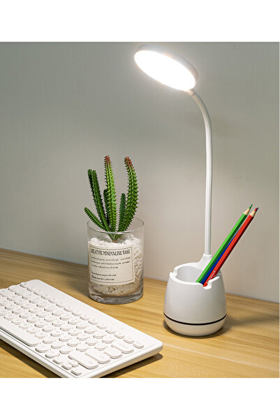 HALL BREATHE 3 Renkli Şarjlı 24 LED Çalışma ve Okuma Masası Lambası, Ayarlana...