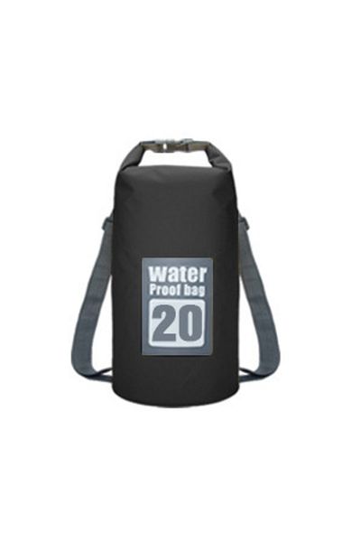 Choice black 20L 5L/10L/15L/20L/30L Outdoor Sport PVC Waterproof Storage Dry Bag For Canoe Kayak Rafting S