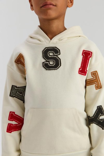 Nebbati Bg Store Boy's Ecru Sweatshirt
