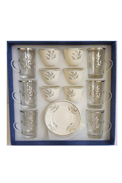 DVINA 36-piece coffee cup and tea set with saucers