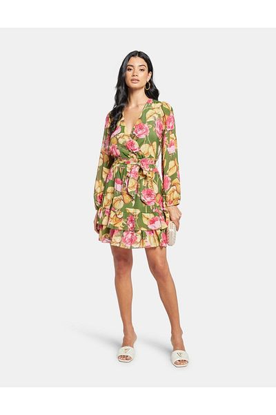 Guess Ls Diana Flare Dress