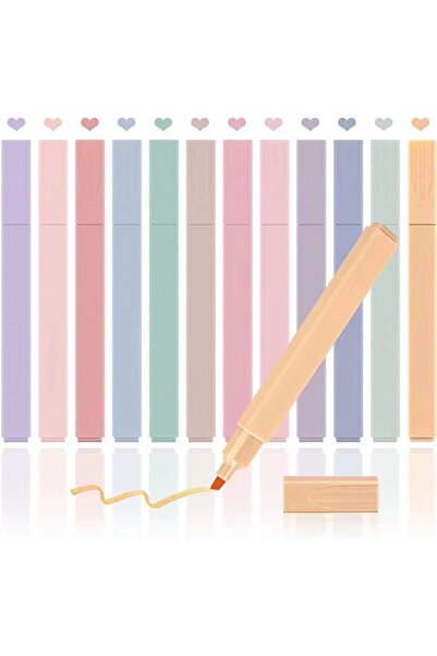Choice 12 Colors A set of 12 small party gift highlighters, specially prepared for friends and relatives, a