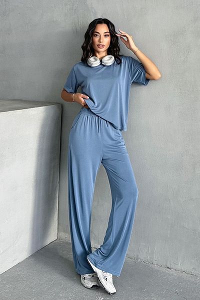 MD trend Women's Modal T-Shirt - Pants Two-Piece Set