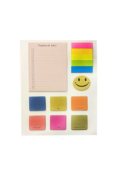 FLY COLOR Weekly Daily Planner Sticky Notes Post-It Set 18*12.5cm
