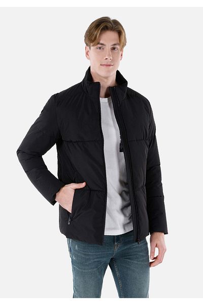 Colin's Palton negru pentru bărbați Slim Fit