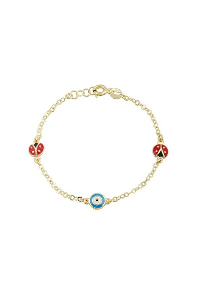 Cherry by Özkonak Nazar Boncuklu Uğur Böceği Çocuk Bilekliği