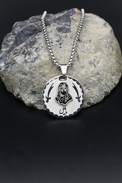 Prestige Hz. Ali Zulfiqar Sword Necklace Stainless Steel Chain 3mm 902094