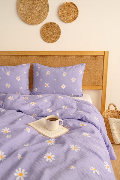 Rivaİstanbul Μωβ Μαργαρίτα Διπλό Πικέ 200 x 220 cm
