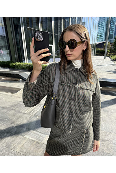 İpekyol Houndstooth Pattern Jacket